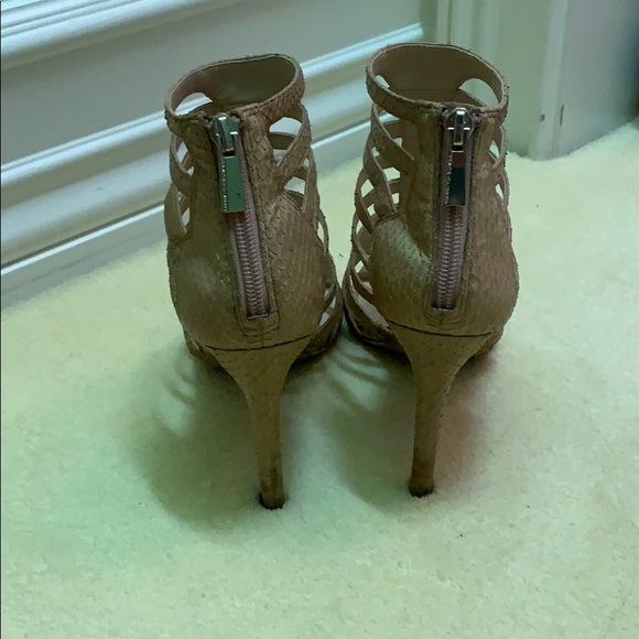 Nude snake skin heels - Picture 3 of 4